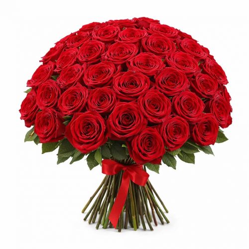Акция! Розы Красные 51 шт.