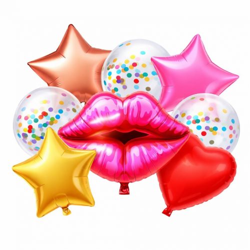 Букет из шаров «Любовный поцелуй»