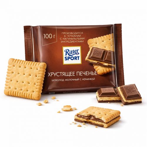 Шоколадка «Ritter SPORT Хрустящее Печенье»