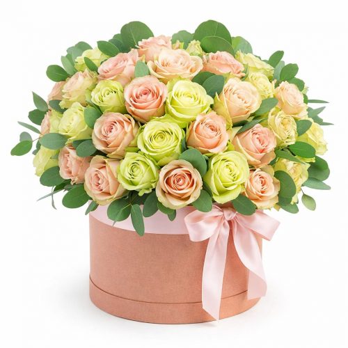 Цветы в коробке «Солнечный вихрь»