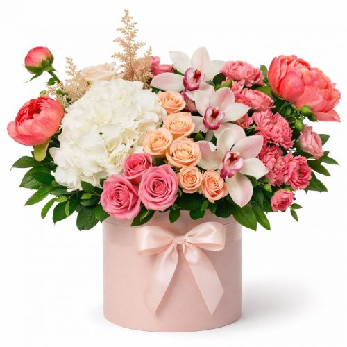 Цветы в коробке «Вальс»