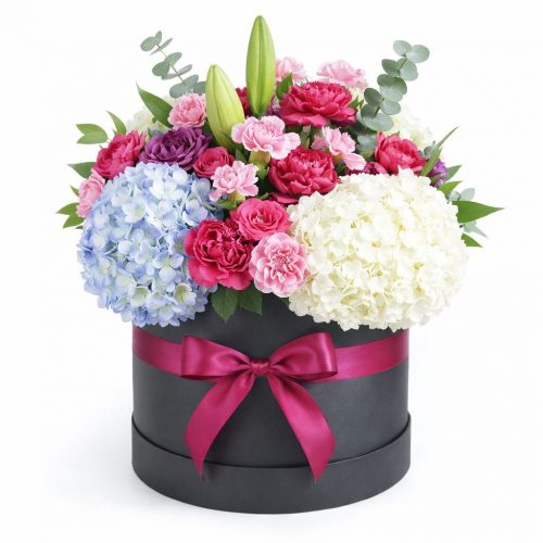 Цветы в коробке «Свежесть утра»