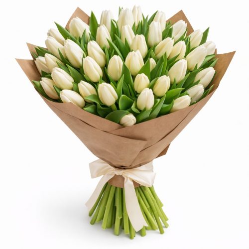 Тюльпаны белые