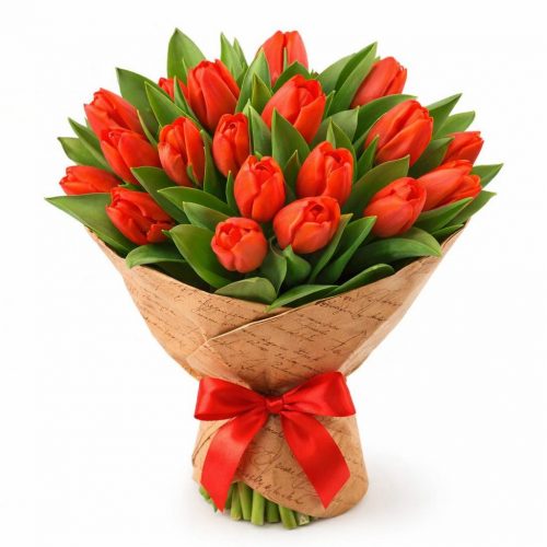 Тюльпаны красные