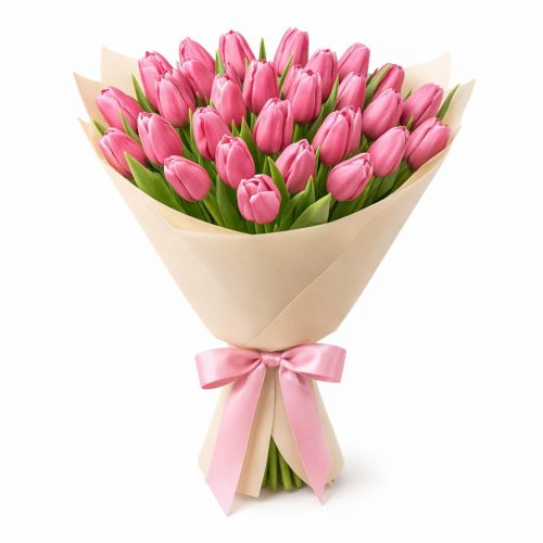 Тюльпаны розовые