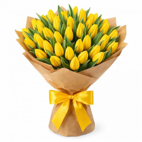 Тюльпаны желтые