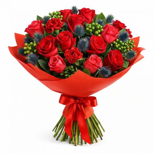 Букет цветов «Яркие огни»