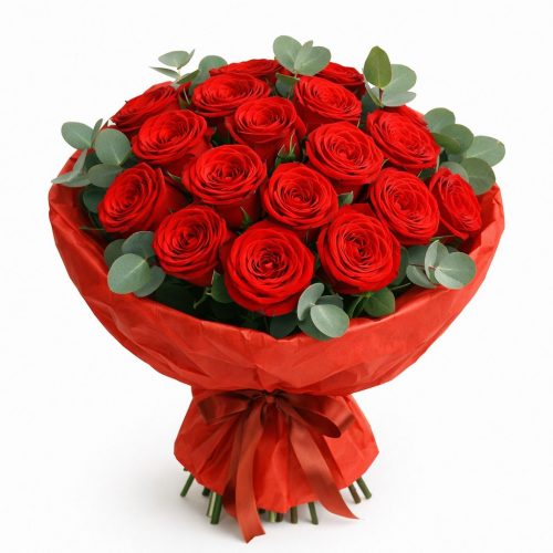 Букет цветов «Алая мечта»
