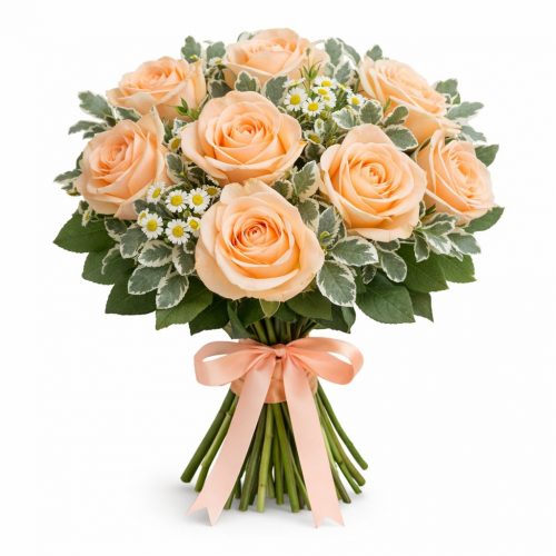 Букет цветов «Персиковый сон»