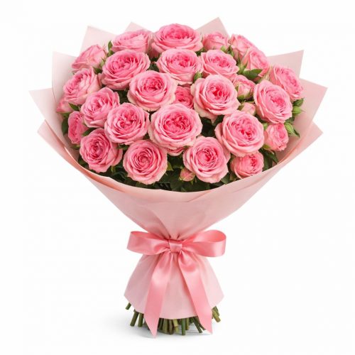 Букет цветов «Розовый восторг»