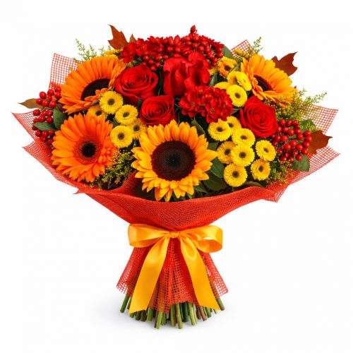 Букет цветов «Солнечное сияние»