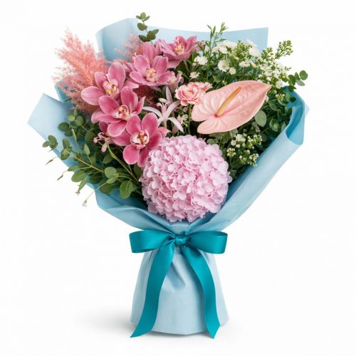 Букет цветов «Тропический бриз»