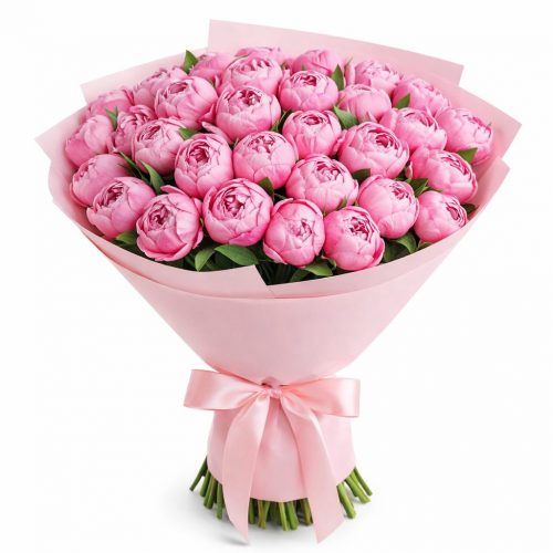 Монобукет пионов «Розовая мечта»