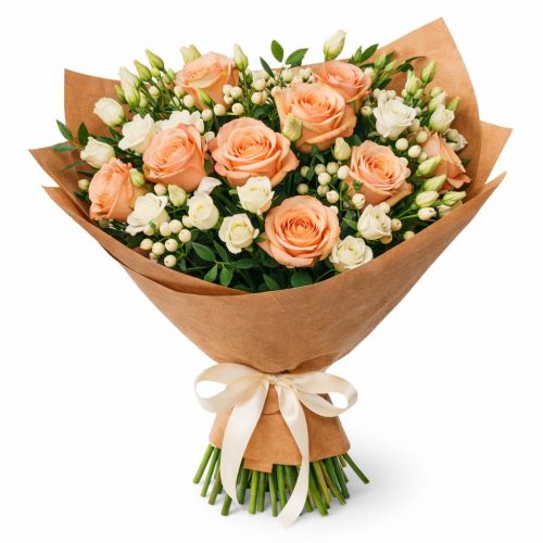 Нежный букет «Розовый Шарм»