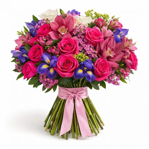 Цветочный букет «Розовый вальс»
